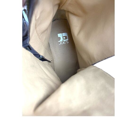 JOE'S JEANS Women's Brown Strappy Ankle Boots with Fur Tongue Side Zip US 6 - Picture 6 of 14